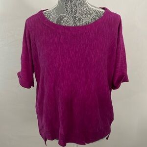 NWOT Organic linen/cotton Eileen Fisher knit top Sz PL